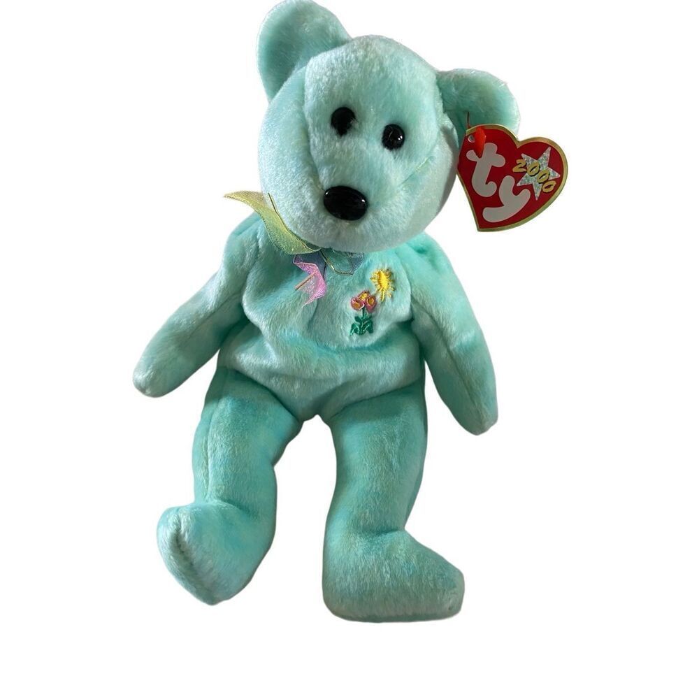 Y2K Ariel The Bear Ty Beanie Baby Plush Collectible Vintage Y2K Toy Kids